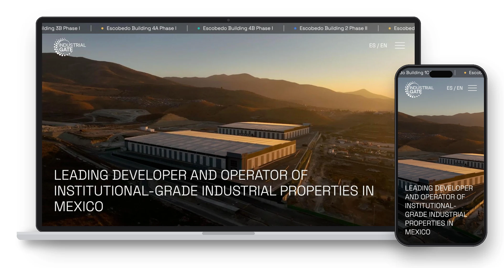 Industrial Gate — Desarrollo front-end